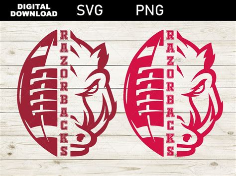 Arkansas Razorbacks Svg Razorbacks SVG Football SVG - Etsy