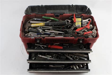 Craftsman 3-drawer Tool Box With Tools, 40+ Pieces | Property Room