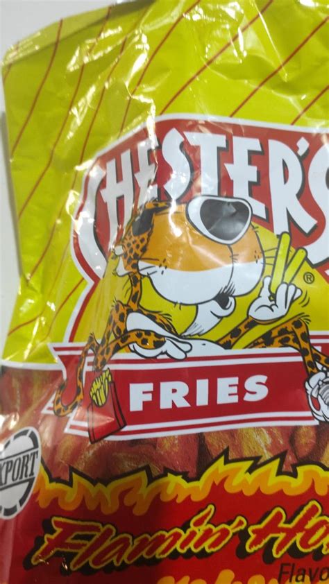 Chester s flamin hot fries kalorie kJ a nutriční hodnoty KalorickéTabulky cz