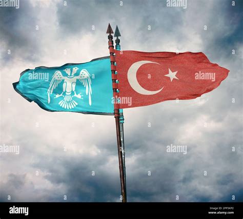 Seljuk State Flag Turkish Republic Flag Stock Photo Alamy