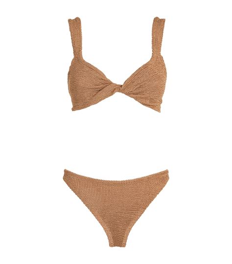 Womens Hunza G Brown Juno Bikini Harrods UK