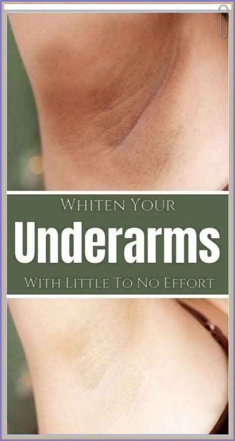 How To Whiten Underarms Fast And Naturally How To Whiten Underarms