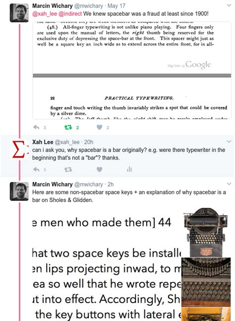 Typewriter Spacebar History