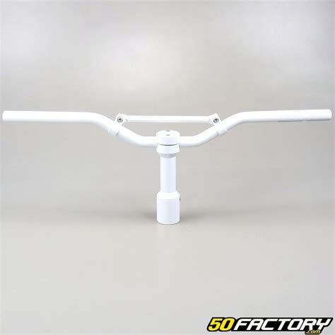 Guidon street blanc avec potence nitro aerox pièce scooter 50