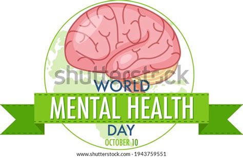 World Mental Health Day Banner Logo Stock Vector (Royalty Free ...