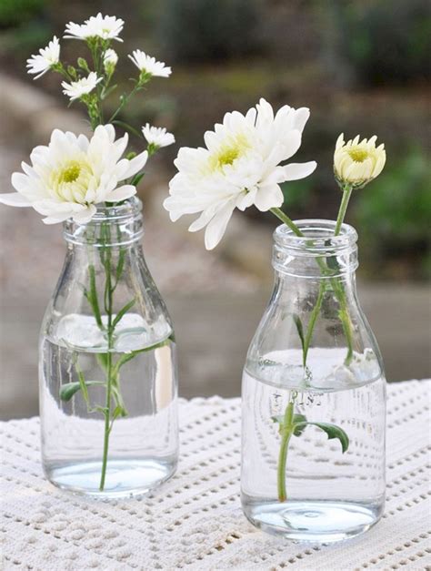 30 Incredible Milk Bottle Centerpieces For Your Wedding Party Bottle Centerpieces Wedding