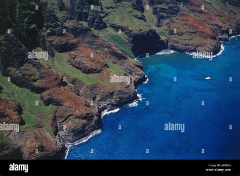 Aerial of Kauai Stock Photo - Alamy