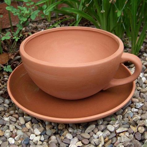 Giant Terra Cotta Teacup Planter Tea Cup Planter