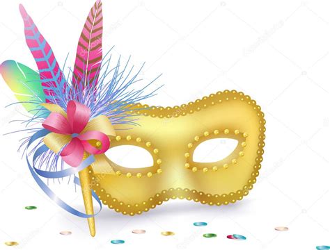 Carnival Venetian Mask Isolated Stock Vector Yaskii 5467894