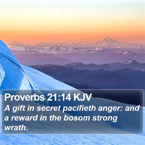 Proverbs 21 14 Kjv Bible Verse Images