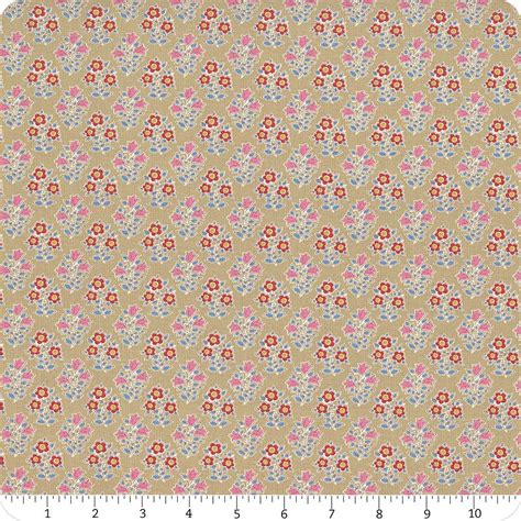 Jubilee Blenders Sand Farm Flowers Yardage SKU TIL110099 Fat