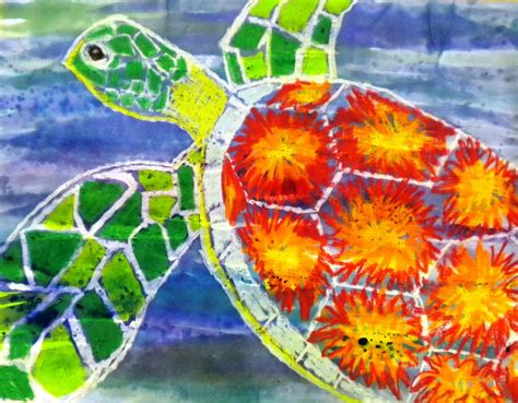 Turtle Art Elementary Art Projects Elementary Art