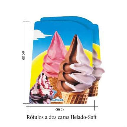 P Ster Publicidad A Dos Caras Helado Soft Productos De Helader A