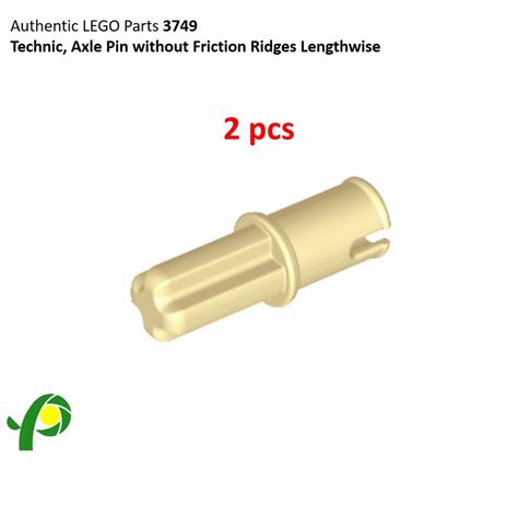 LEGO Parts 3749 Technic Axle Pin Without Friction Ridges Lengthwise