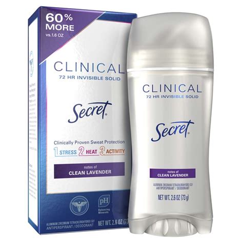 Clinical Strength Invisible Solid Antiperspirant Deodorant Secret