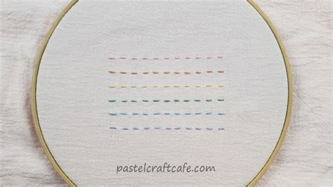 The Running Stitch | Sewing and Embroidery Basics - Pastel Craft Cafe