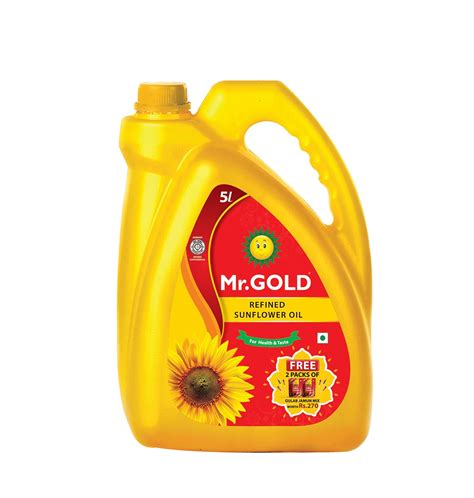 Mr Gold Refined Sunflower Oil Can L With Packs Of Daily Gulab Jamun