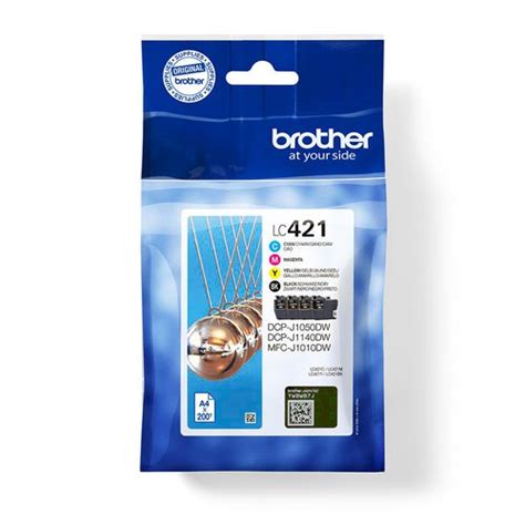 Brother LC 421 BK C M Y Value Pack Just Ink And Paper