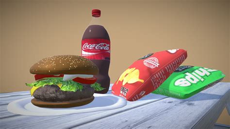 Burger Buy Royalty Free 3d Model By Sean4297 [948cbae] Sketchfab Store