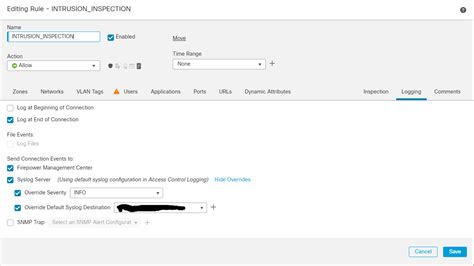 Fmc Connection Events Not Being Sent To External Syslog Cisco Community