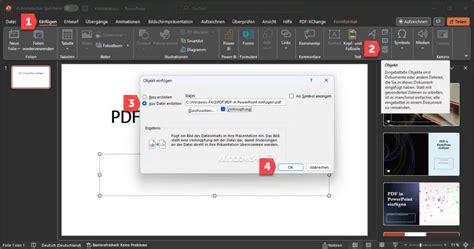 Pdf In Powerpoint Einf Gen Windows Faq