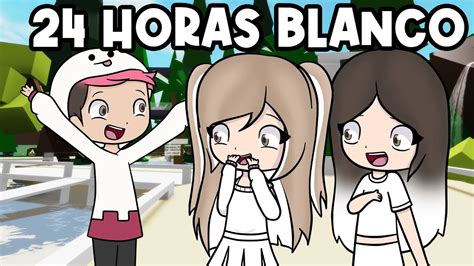 24 HORAS EN UN MUNDO BLANCO EN BROOKHAVEN ROBLOX CON EL TEAM ANORMAL