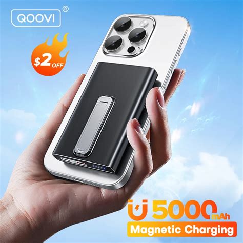 QOOVI 5000mAh Magnetic Wireless Powerbank PD20W Fast Charging Mini