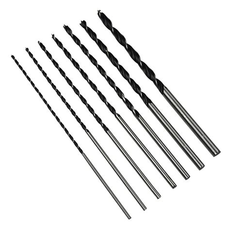 7PCS 12 Long Brad Point Installer Twist Drill Bit Set For Wood Plastic