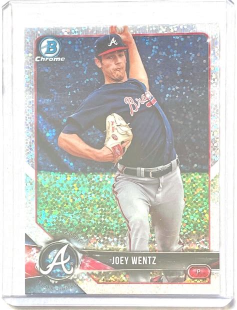 JOEY WENTZ 2018 BOWMAN CHROME PROSPECT SPECKLE REFRACTOR BDC 62 EBay