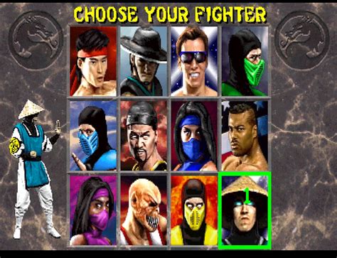 Retro Mortal Kombat II Arcade Character Select Screen Posters | Etsy