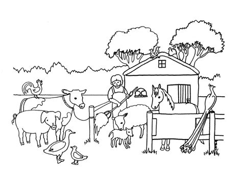 Coloriage Animaux de la Ferme Imprimables télécharger et imprimer