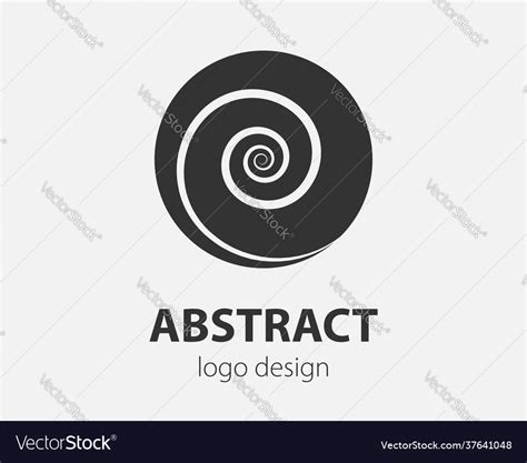 Swirl Logo Design Element Logotype Company Vector Image