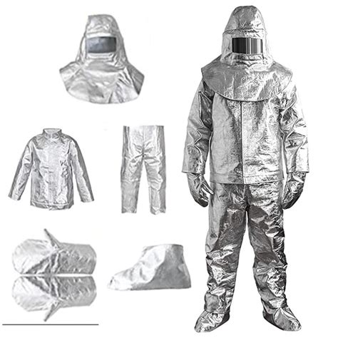 Aluminized Thermal Insulation Suit 1000 Degree Aluminum Foil Heat