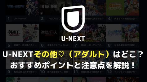 【2025年保存版】u Nextのアダルトカテゴリ（その他♡）はどこ？場所と視聴方法を完全ガイド エンタメlove（vodおすすめ比較）