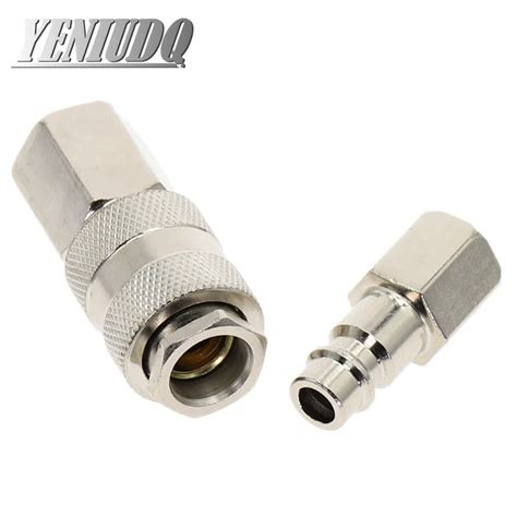 1pc Euro Air Line Hose Connector Fitting Female Quick Release 1 4 3 8