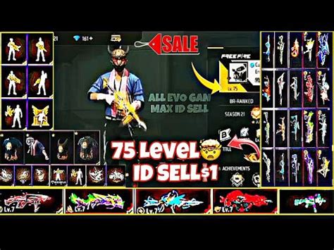 Free Fire Id Sell All Evo Gan Max Id Sell Today Golden Hiphop Id Sell