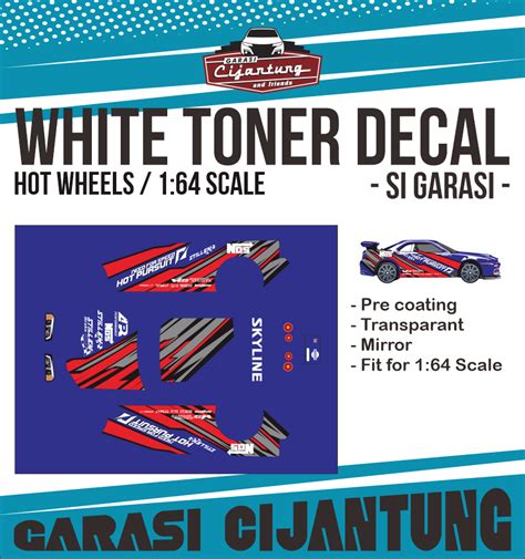 NFS Hot Pursuit Skyline R Hot Wheels Decal Garasicijantung