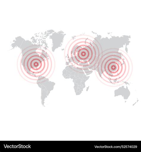 World map global conflicts Royalty Free Vector Image