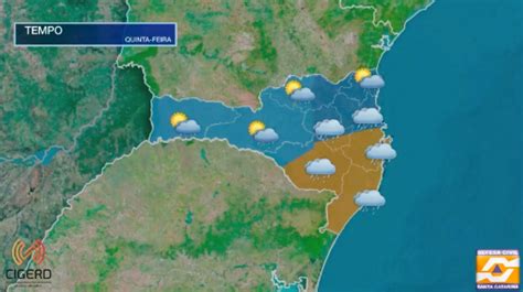 V Deo Previs O Do Tempo Para Santa Catarina Quinta Feira De