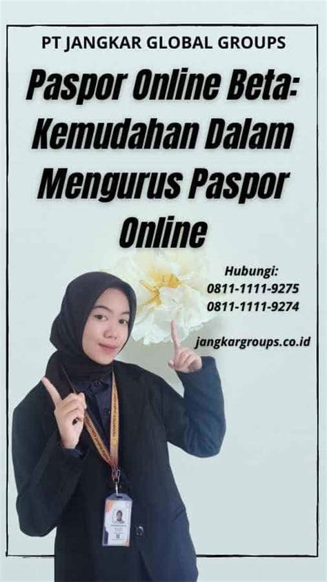 Paspor Online Beta Kemudahan Dalam Mengurus Paspor Online Jangkar