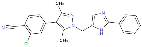 2 Chloro 4 3 5 Dimethyl 1 2 Phenyl 1H Imidazol 5 Yl Methyl 4