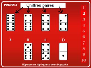 Qcm Concours Gratuits Correction Test Psychotechnique Des Dominos