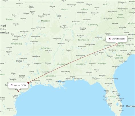 All Flight Routes From Victoria To Charlotte Vct To Clt Flight Routes