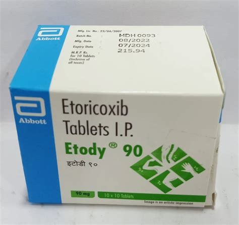 Etody 90 Mg Tablet Etoricoxib Tablet At Rs 454 Box Pratap Nagar