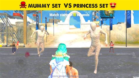 PUBG Lite Mummy Set VS See Princess Set PUBG Mobile Lite Mummy Set Vs