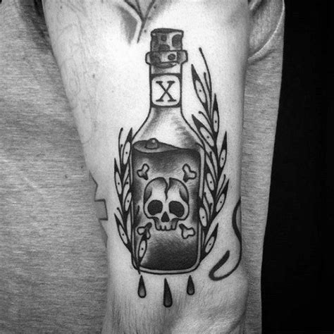 40 Poison Bottle Tattoo Designs For Men - Killer Ink Ideas