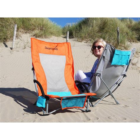 Krzesło plażowe składane Beach, do 136 kg, leżak SKANDIKA | Decathlon