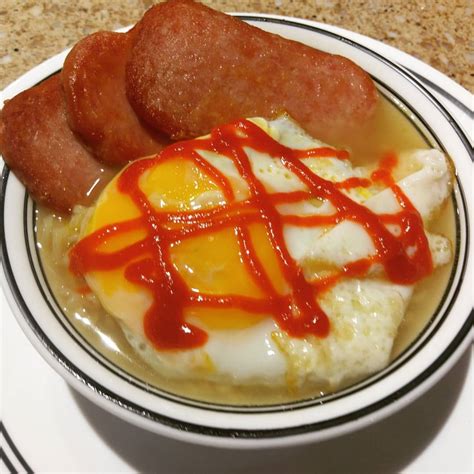 Ramen With Fried Spam And An Egg Rdrunkencookery