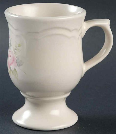 Tea Rose Pedestal Mug By Pfaltzgraff Replacements Ltd