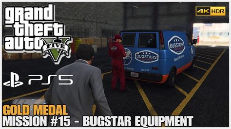 GTA 5 PS5 Remastered Mission 15 Bugstars Equipment Gold Medal 4K